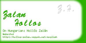 zalan hollos business card
